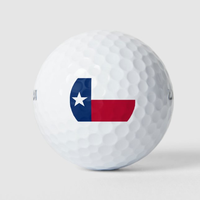 PELOTAS DE GOLF BANDERA DE TEXAS (Anverso)