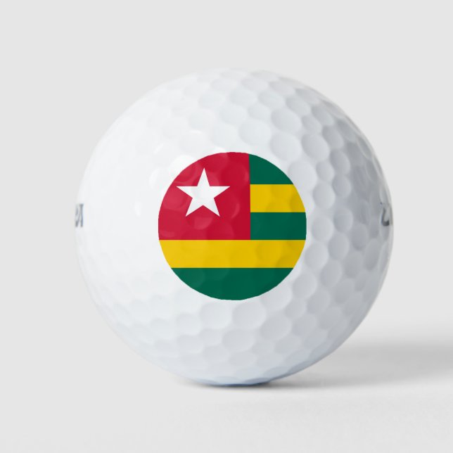 Pelotas De Golf Bandera de Togo (Anverso)