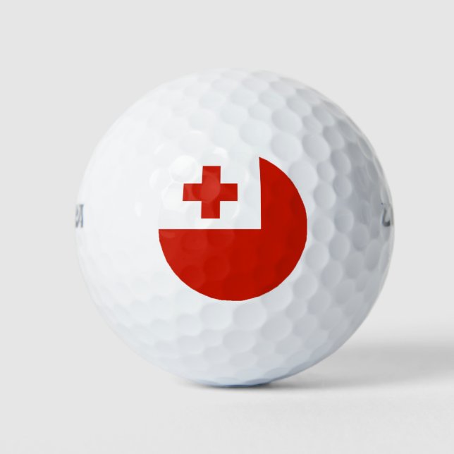 Pelotas De Golf Bandera de Tonga (Anverso)