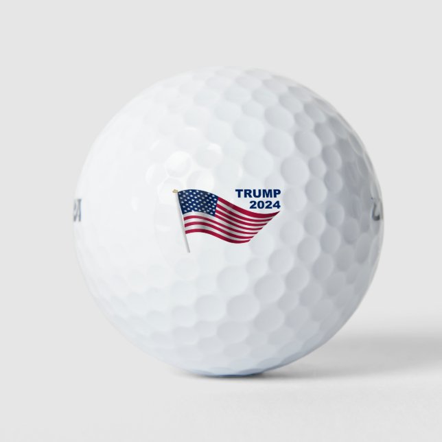 Pelotas De Golf bandera de trump 2024 (Anverso)