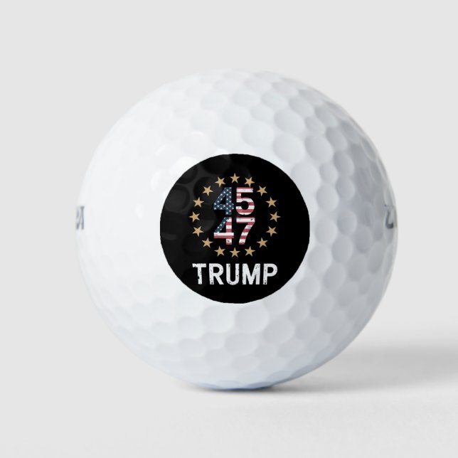 Pelotas De Golf Bandera de Trump 2024 para recuperar a Estados Uni (Anverso)