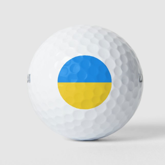 Pelotas De Golf Bandera de Ucrania (Anverso)
