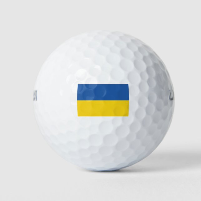 Pelotas De Golf Bandera de Ucrania (Anverso)