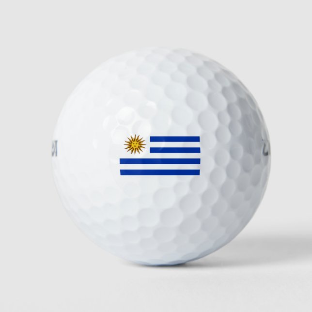 Pelotas De Golf Bandera de Uruguay (Anverso)
