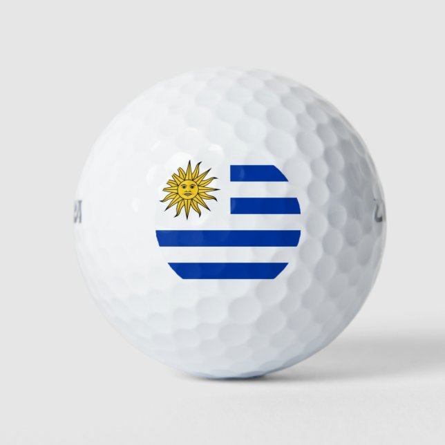 Pelotas De Golf Bandera de Uruguay (Anverso)