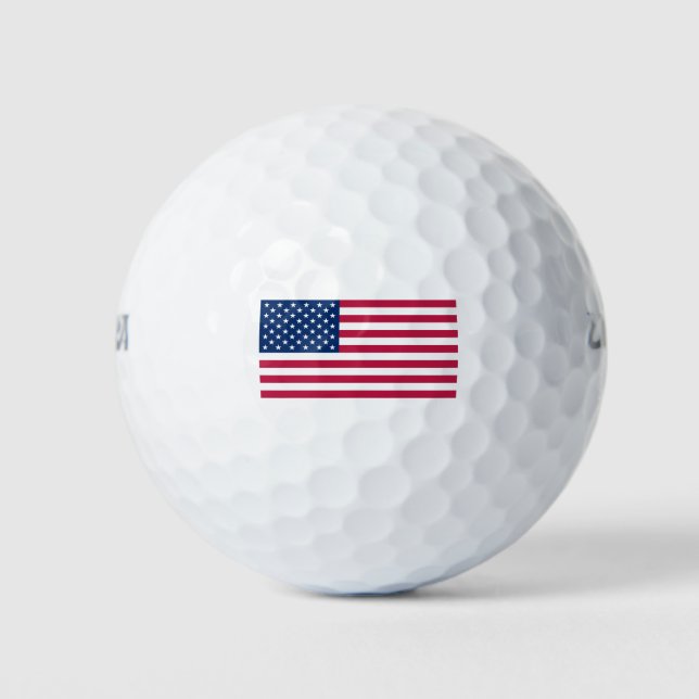 Pelotas De Golf bandera de usa (Anverso)