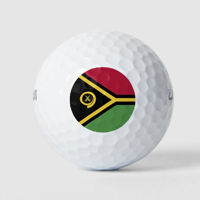 Pelotas De Golf Bandera de Vanuatu (Anverso)