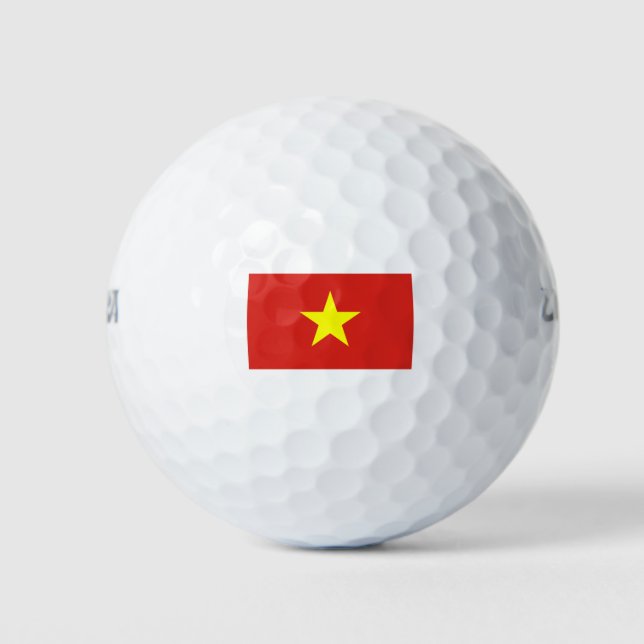 Pelotas De Golf Bandera de Viet Nam (Anverso)