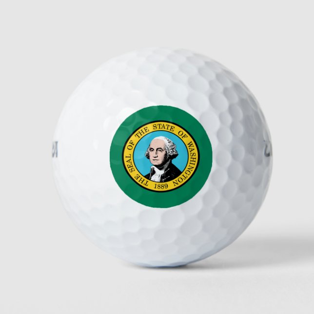 PELOTAS DE GOLF BANDERA DE WASHINGTON (Anverso)