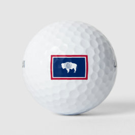 Pelotas De Golf Bandera de Wyoming