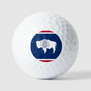 Pelotas De Golf Bandera de Wyoming