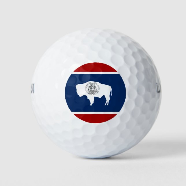 Pelotas De Golf Bandera de Wyoming (Anverso)