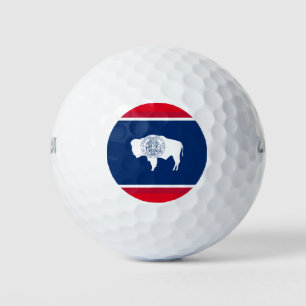 PELOTAS DE GOLF BANDERA DE WYOMING