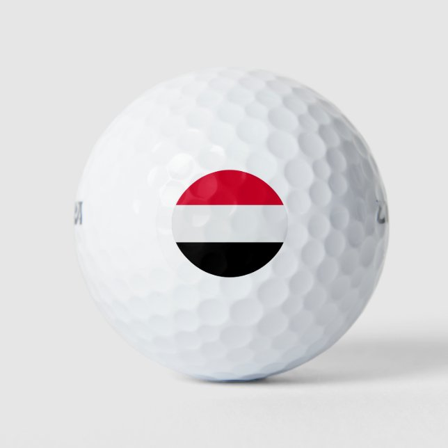 Pelotas De Golf Bandera de Yemen (Anverso)