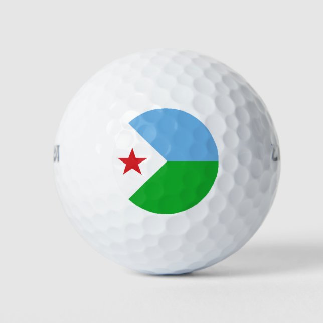 Pelotas De Golf Bandera de Yibuti (Anverso)