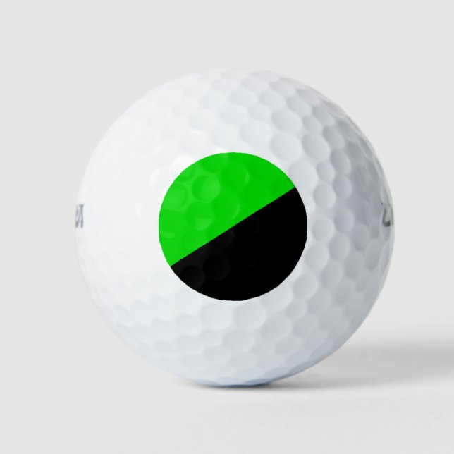 Pelotas De Golf Bandera del Anarquismo Verde (Anverso)