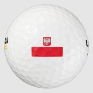 Pelotas De Golf Bandera del Escudo de Armas de Polonia