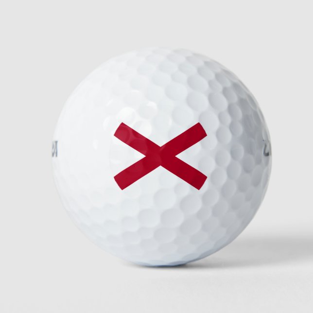 Pelotas De Golf Bandera del estado de Alabama (Anverso)