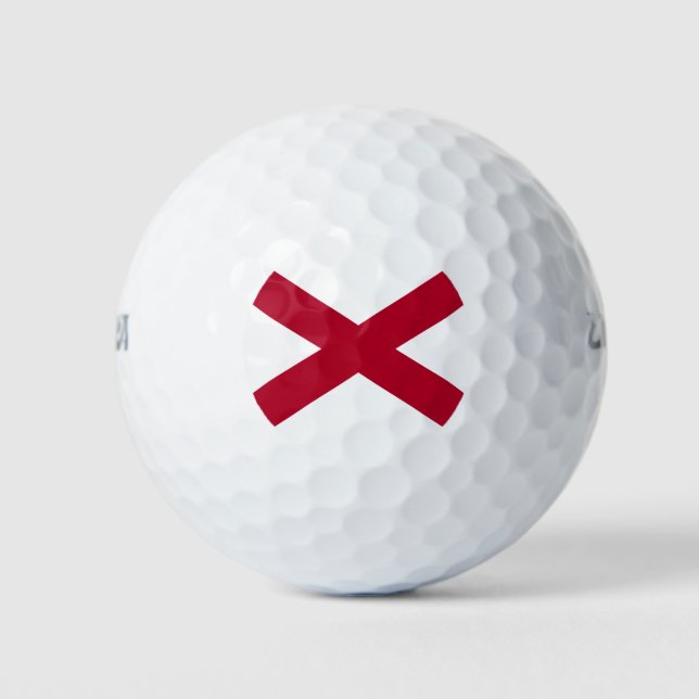 Pelotas De Golf Bandera del estado de Alabama (Anverso)