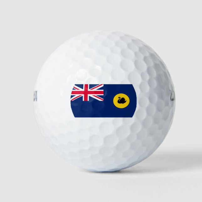 Pelotas De Golf Bandera del Estado de Australia Occidental (Anverso)