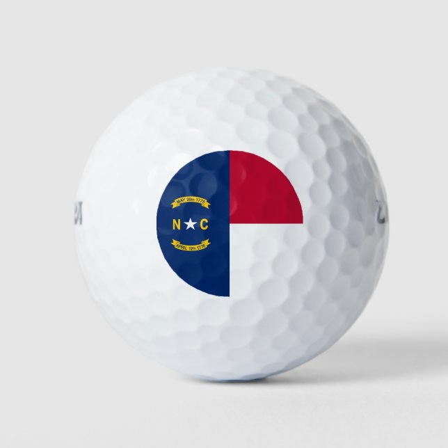 Pelotas De Golf Bandera del Estado de Carolina del Norte (Anverso)