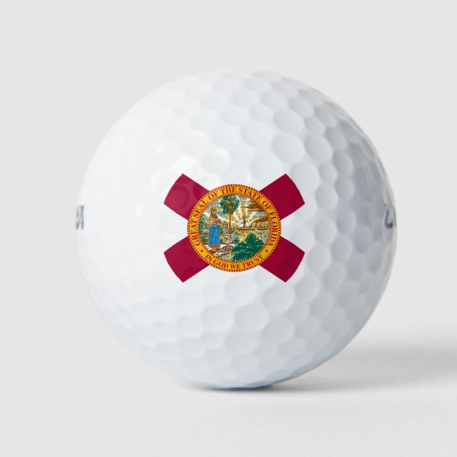 Pelotas De Golf Bandera del estado de Florida (Anverso)