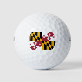 Pelotas De Golf Bandera del Estado de Maryland