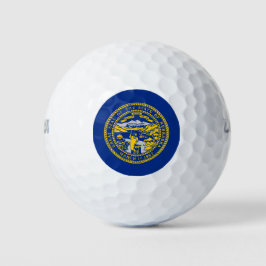 Pelotas De Golf Bandera del estado de Nebraska