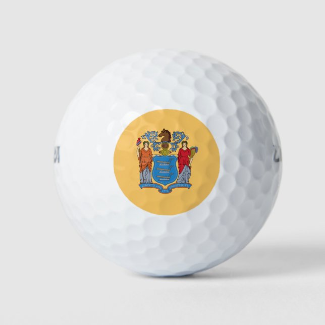 Pelotas De Golf Bandera del Estado de Nueva Jersey (Anverso)