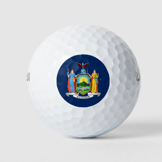 Pelotas De Golf Bandera del Estado de Nueva York (Anverso)