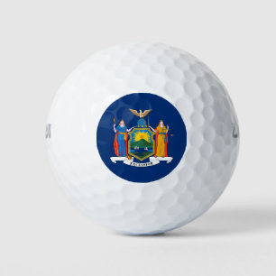 Pelotas De Golf Bandera del estado de Nueva York