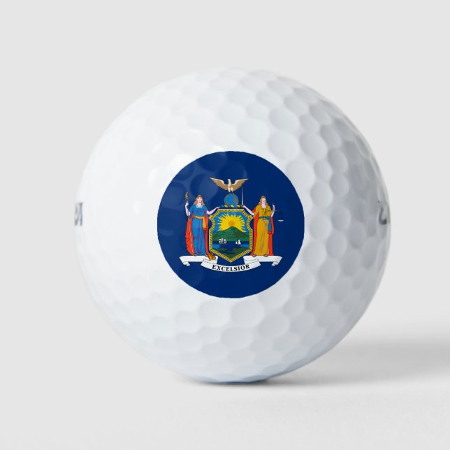 Pelotas De Golf Bandera del Estado de Nueva York (Anverso)