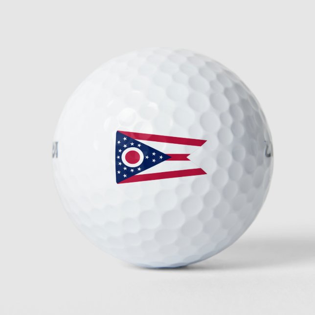 Pelotas De Golf Bandera del Estado de Ohio (Anverso)
