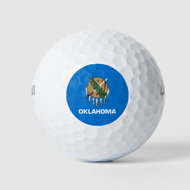 Pelotas De Golf Bandera del estado de Oklahoma (Anverso)