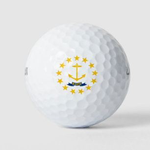 Pelotas De Golf Bandera del estado de Rhode Island