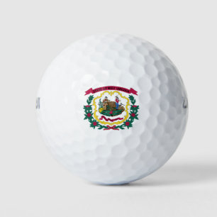 Pelotas De Golf Bandera del estado de Virginia Occidental