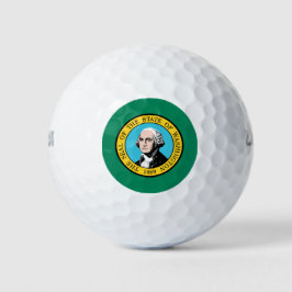 Pelotas De Golf Bandera del Estado de Washington