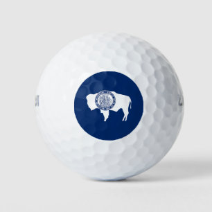 Pelotas De Golf Bandera del estado de Wyoming