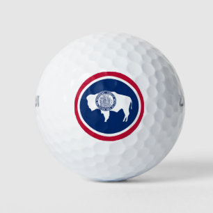 Pelotas De Golf Bandera del estado de Wyoming
