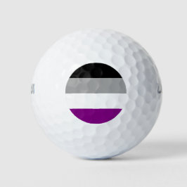 Pelotas De Golf Bandera del Orgullo Asexual (As) (Asexualidad)