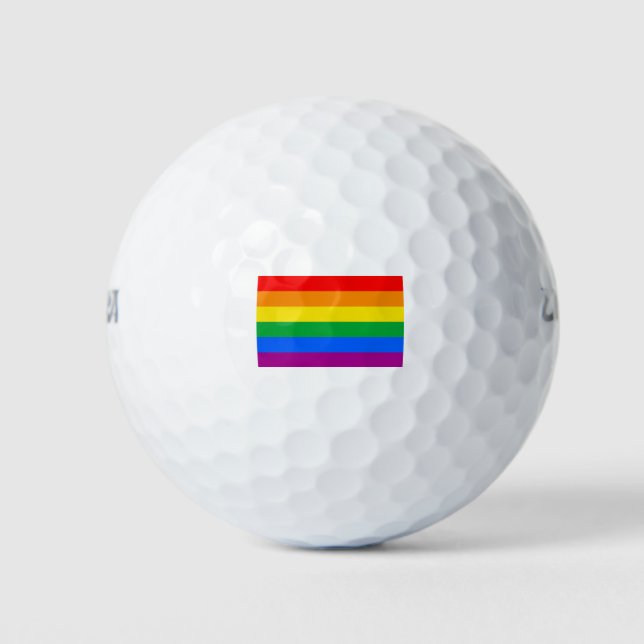 Pelotas De Golf Bandera del orgullo gay (Anverso)
