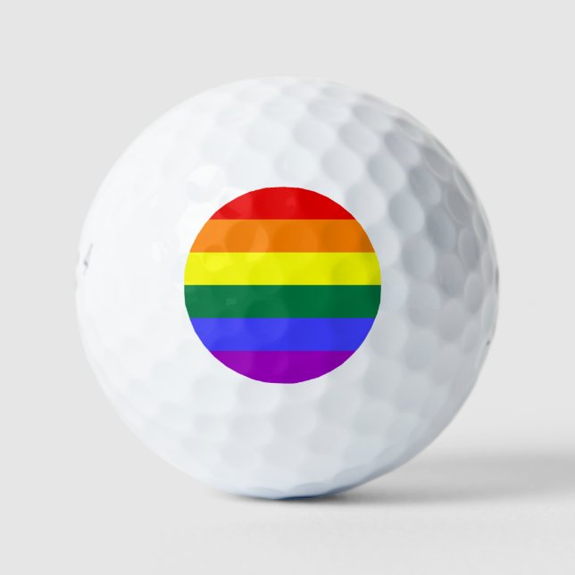 Pelotas De Golf Bandera del Orgullo Iris (Anverso)
