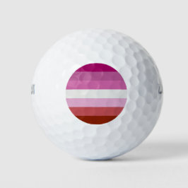 Pelotas De Golf Bandera del Orgullo Lesbiano Rosa