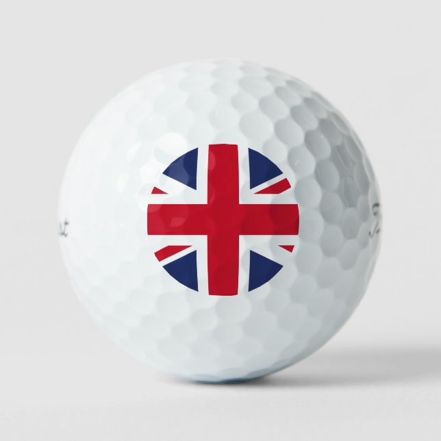 Pelotas De Golf Bandera del Reino Unido (Anverso)