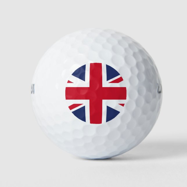 Pelotas De Golf Bandera del Reino Unido (Anverso)