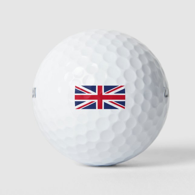 Pelotas De Golf Bandera del Reino Unido (Anverso)