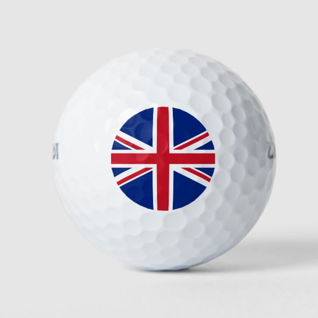 Pelotas De Golf Bandera del Reino Unido (Anverso)