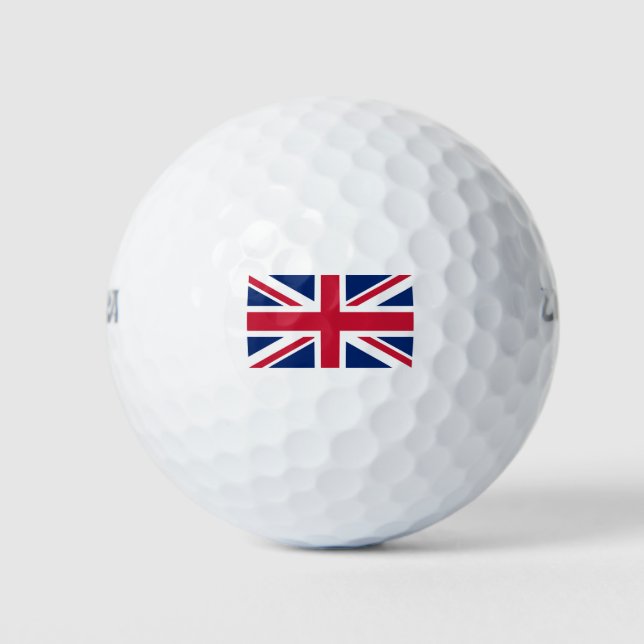 Pelotas De Golf Bandera del Reino Unido (Anverso)