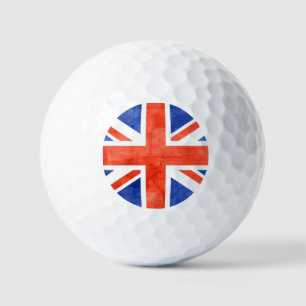 Pelotas De Golf Bandera del Reino Unido Grunge