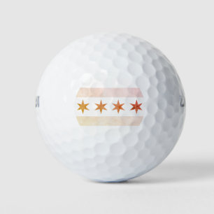 Pelotas De Golf Bandera del Sol de Chicago